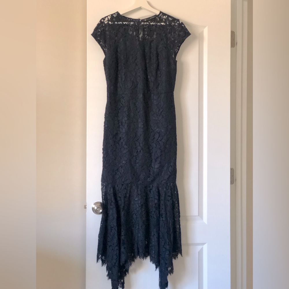 Navy blue Lace Dress.